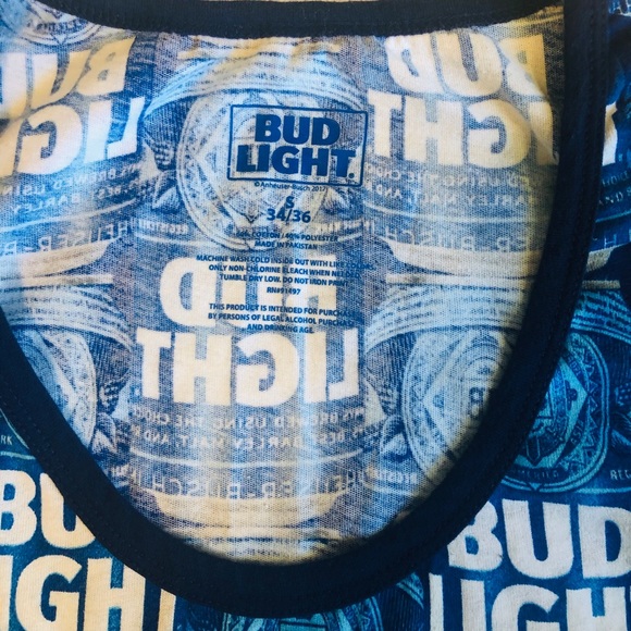 Bud light tank top men small 34/36 - Picture 4 of 6